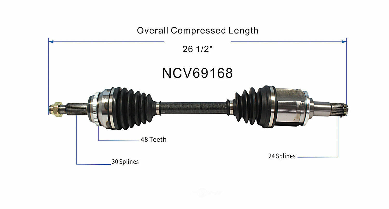 GSP North America NCV69168 CV Axle Assembly