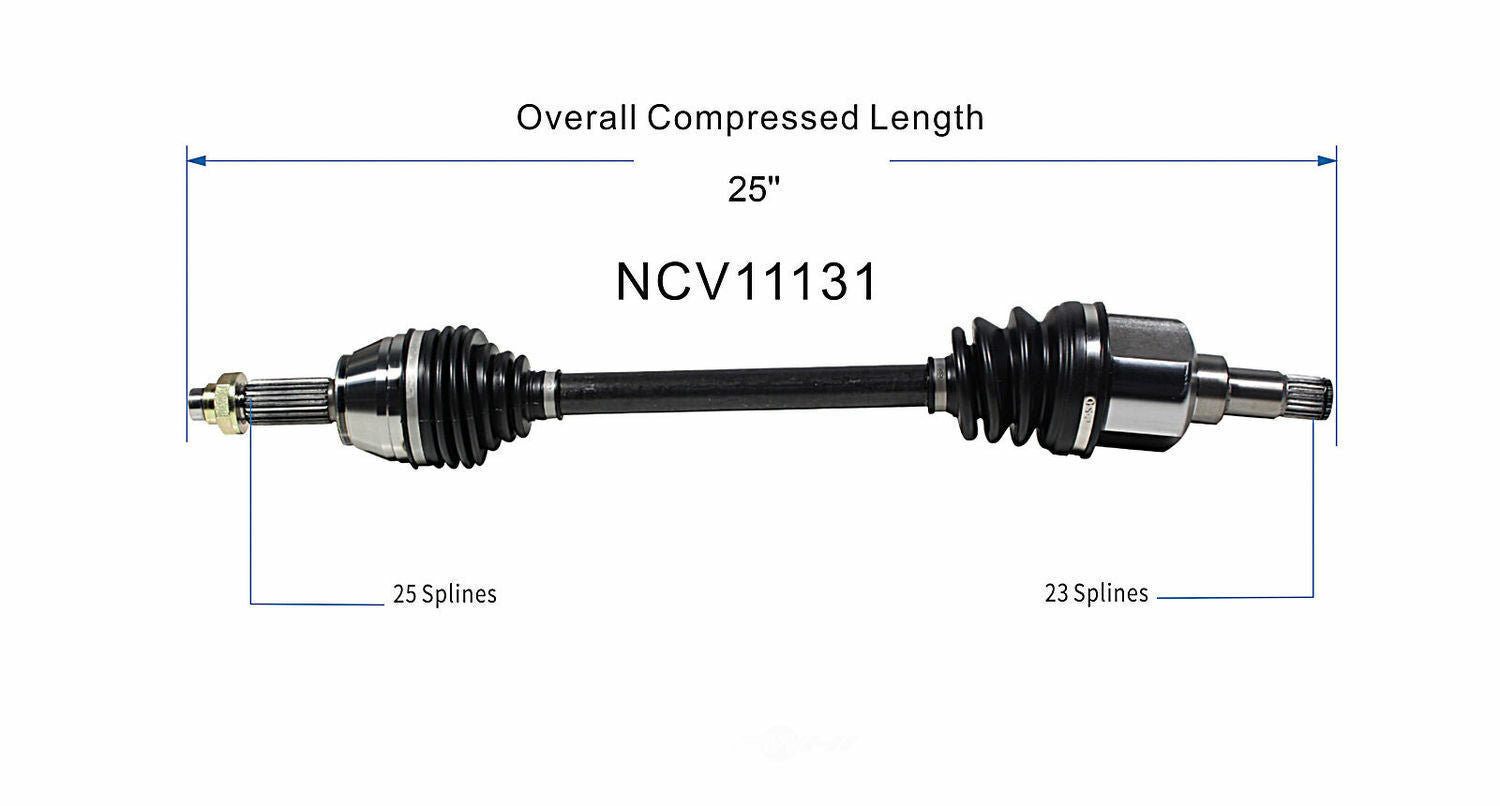 GSP North America NCV11131 CV Axle Assembly