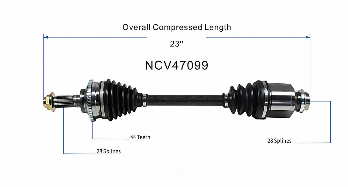 GSP North America NCV47099 CV Axle Assembly