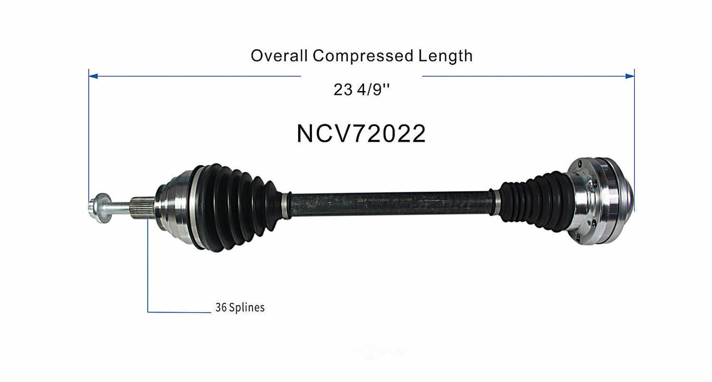 GSP North America NCV72022 CV Axle Assembly