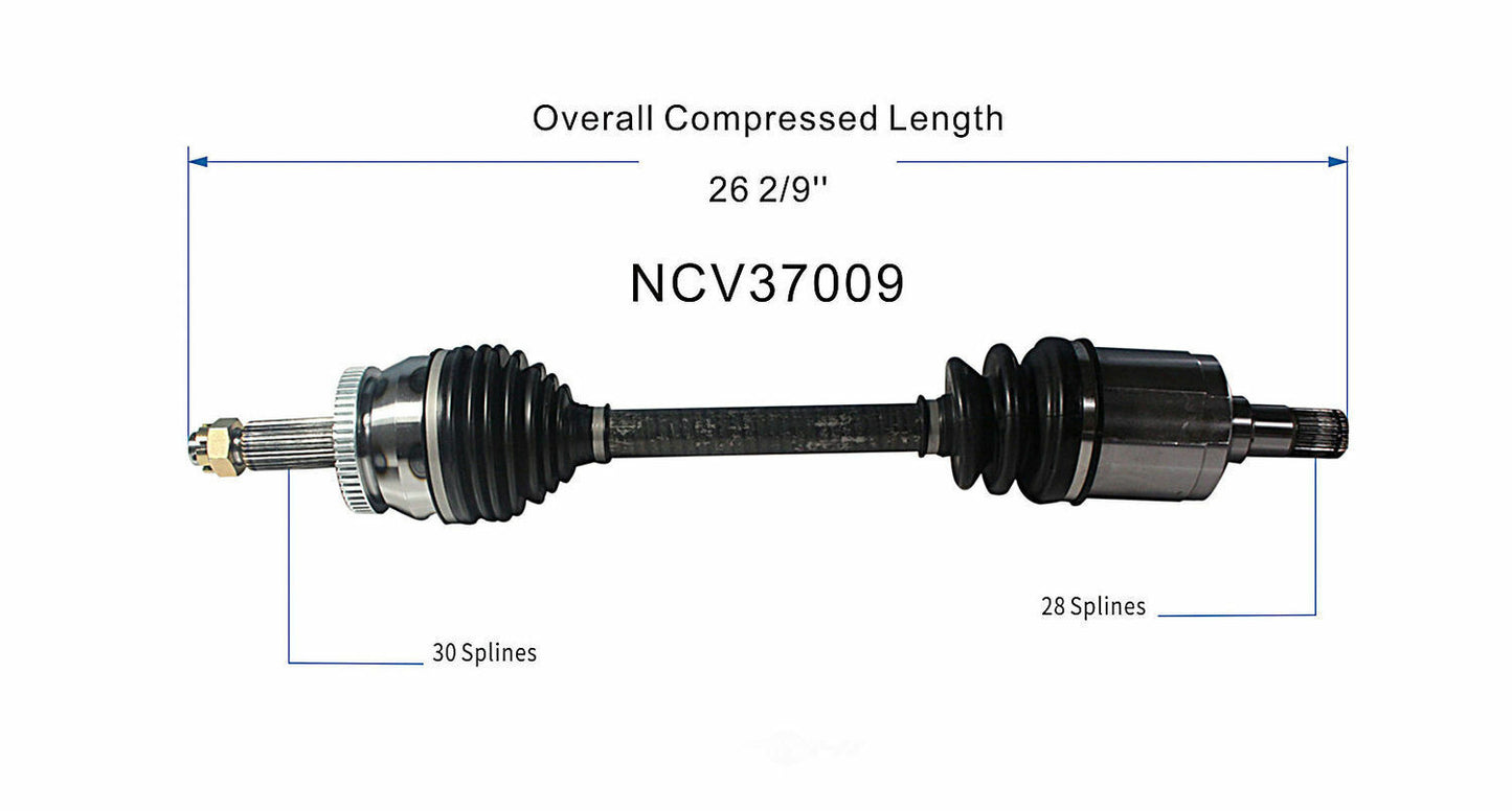 GSP North America NCV37009 CV Axle Assembly
