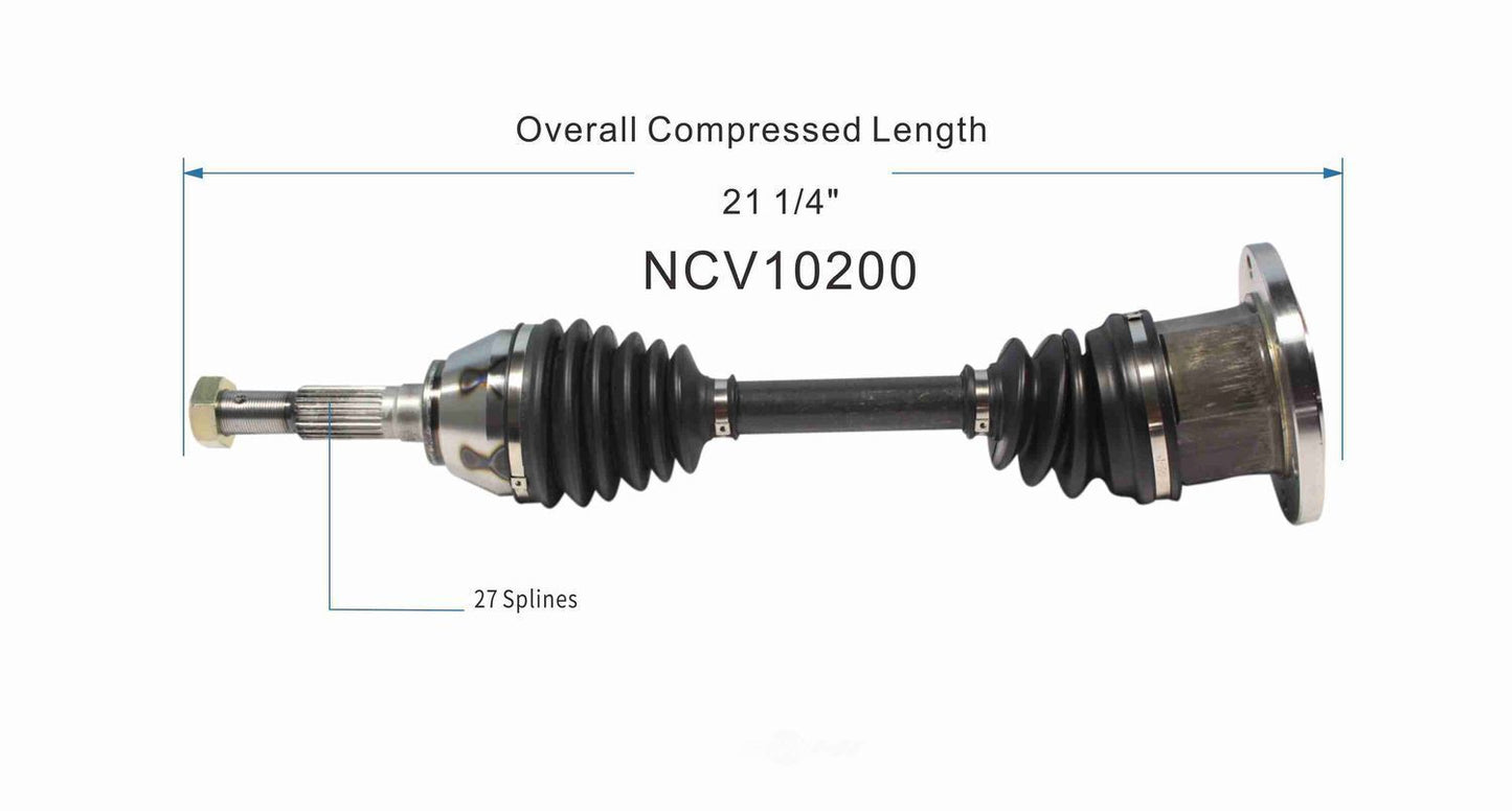 GSP North America NCV10200 CV Axle Assembly