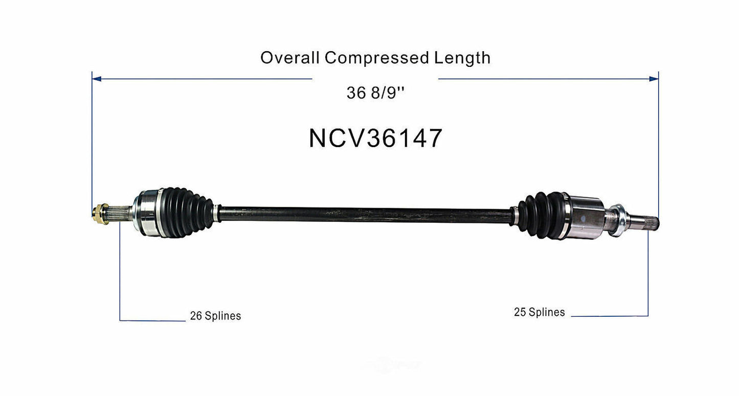 GSP North America NCV36147 CV Axle Assembly
