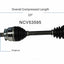 GSP North America NCV53595 CV Axle Assembly