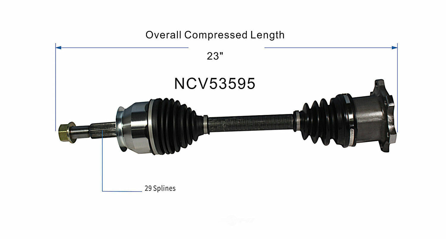 GSP North America NCV53595 CV Axle Assembly