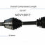 GSP North America NCV10017 CV Axle Assembly