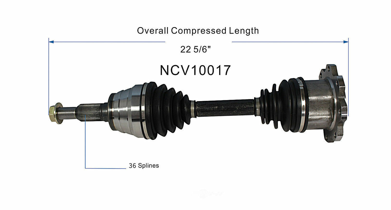 GSP North America NCV10017 CV Axle Assembly