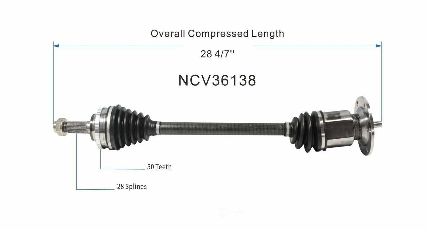 GSP North America NCV36138 CV Axle Assembly
