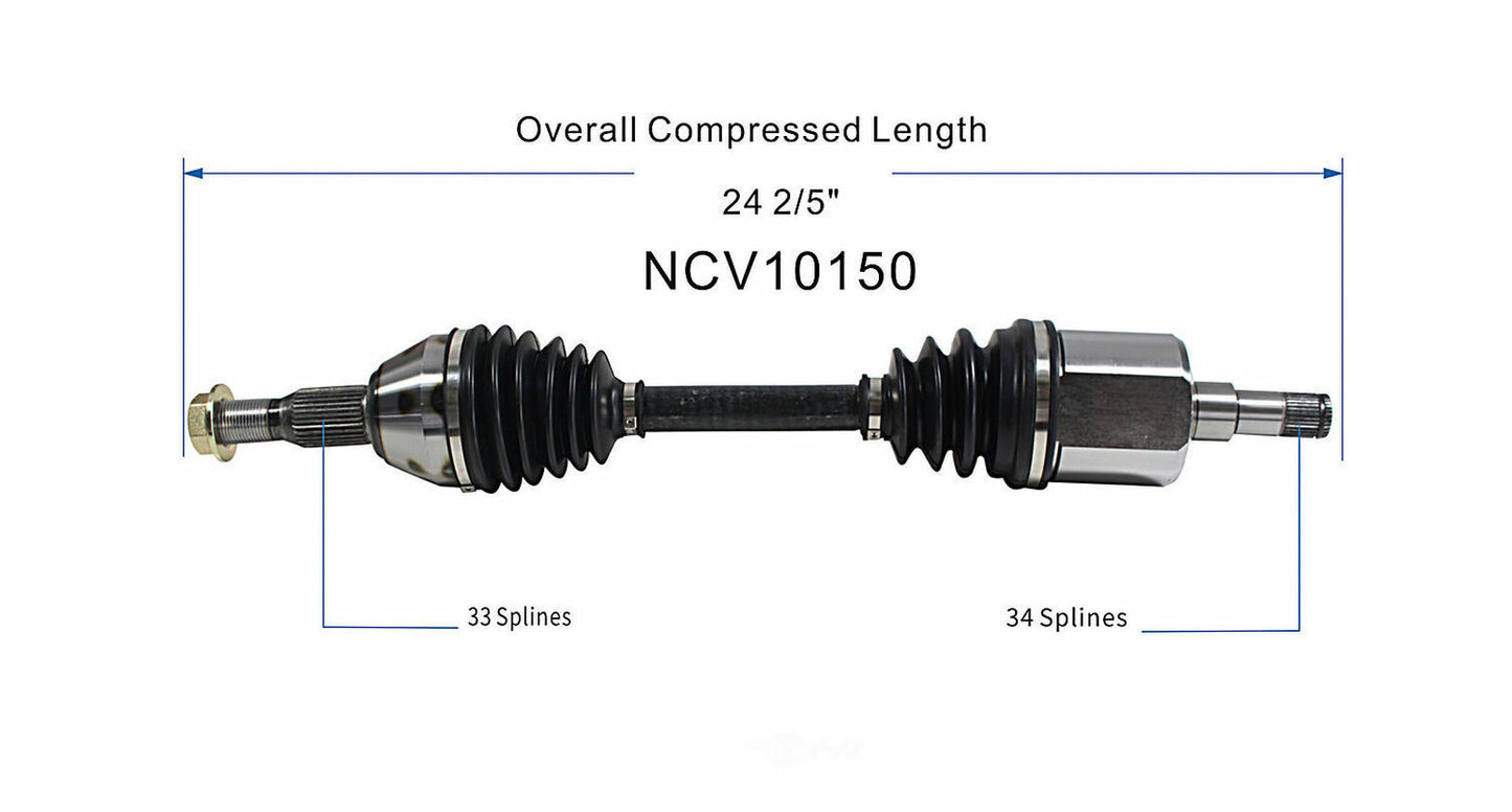 GSP North America NCV10150 CV Axle Assembly