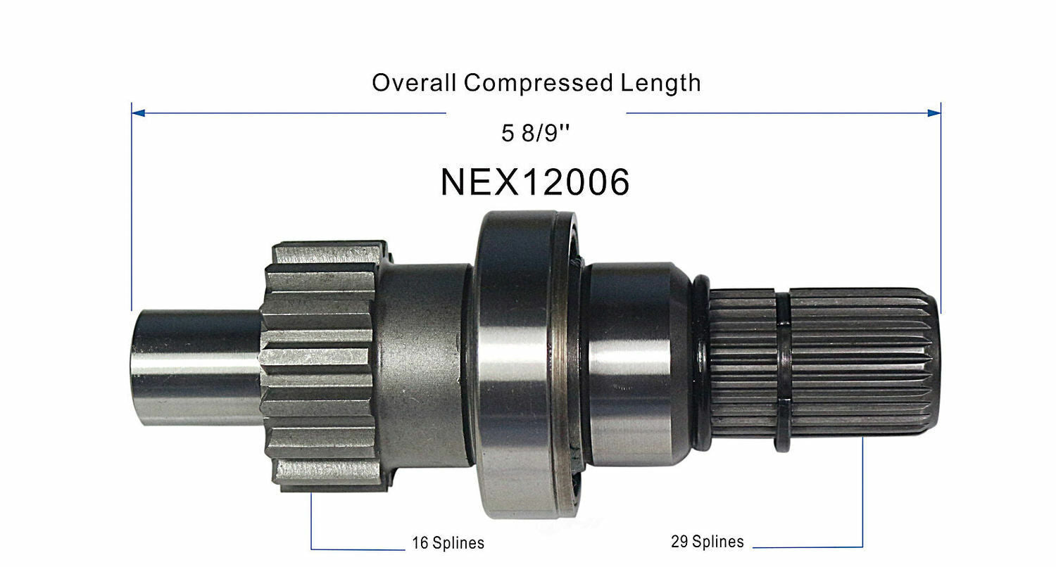 GSP North America NEX12006 CV Intermediate Shaft