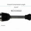 GSP North America NCV23022 CV Axle Assembly
