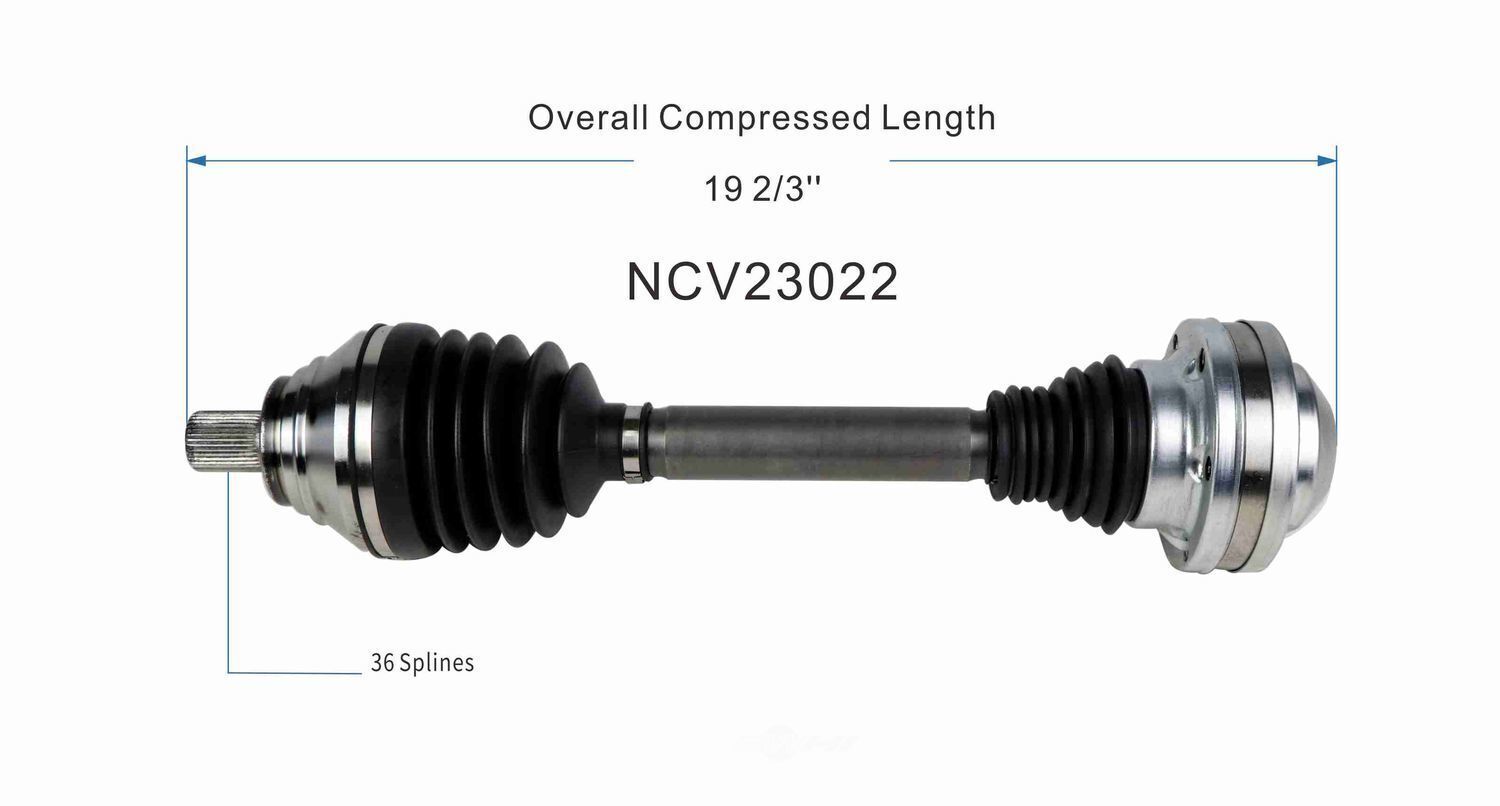 GSP North America NCV23022 CV Axle Assembly