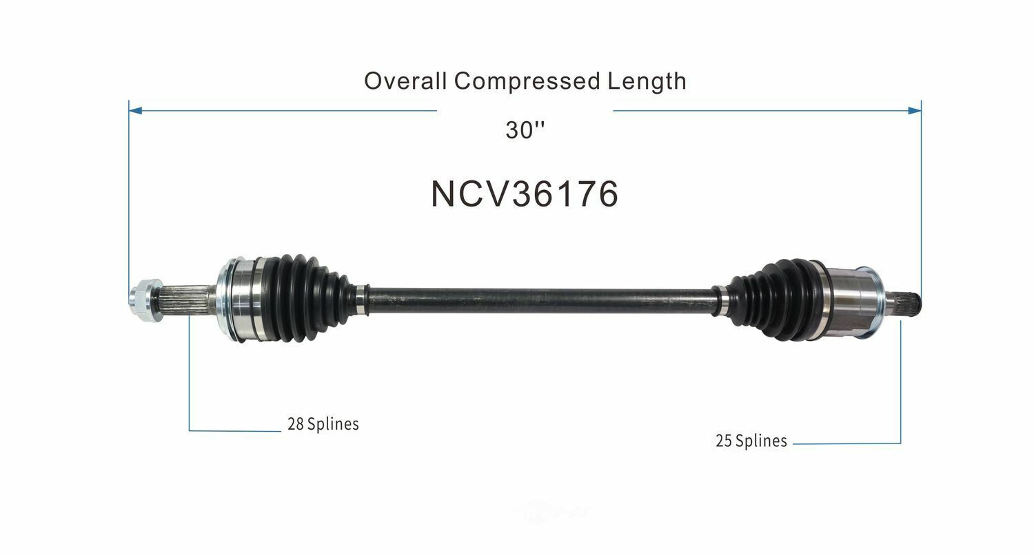 GSP North America NCV36176 CV Axle Assembly