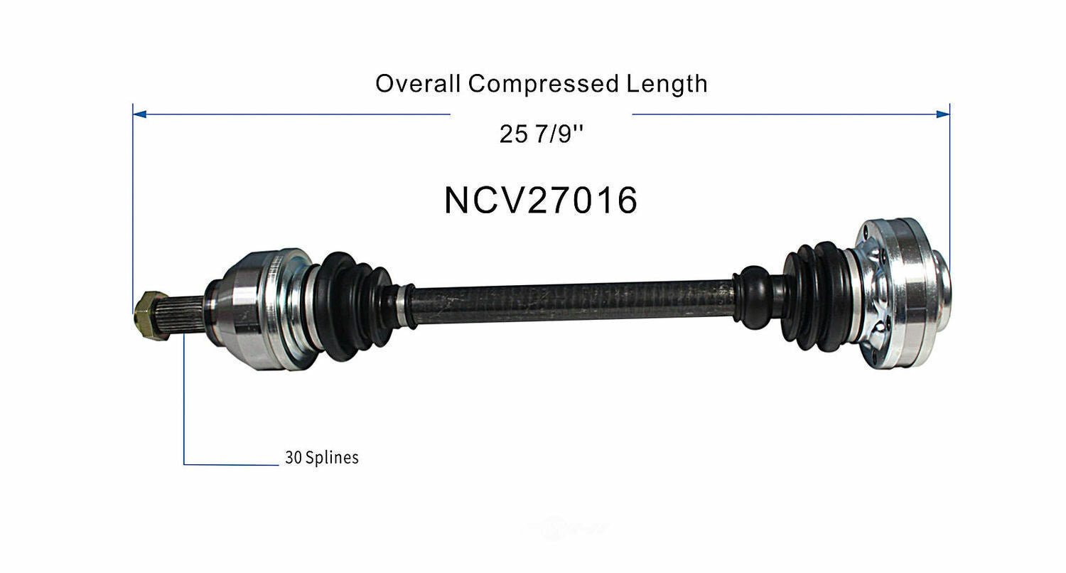 GSP North America NCV27016 CV Axle Assembly