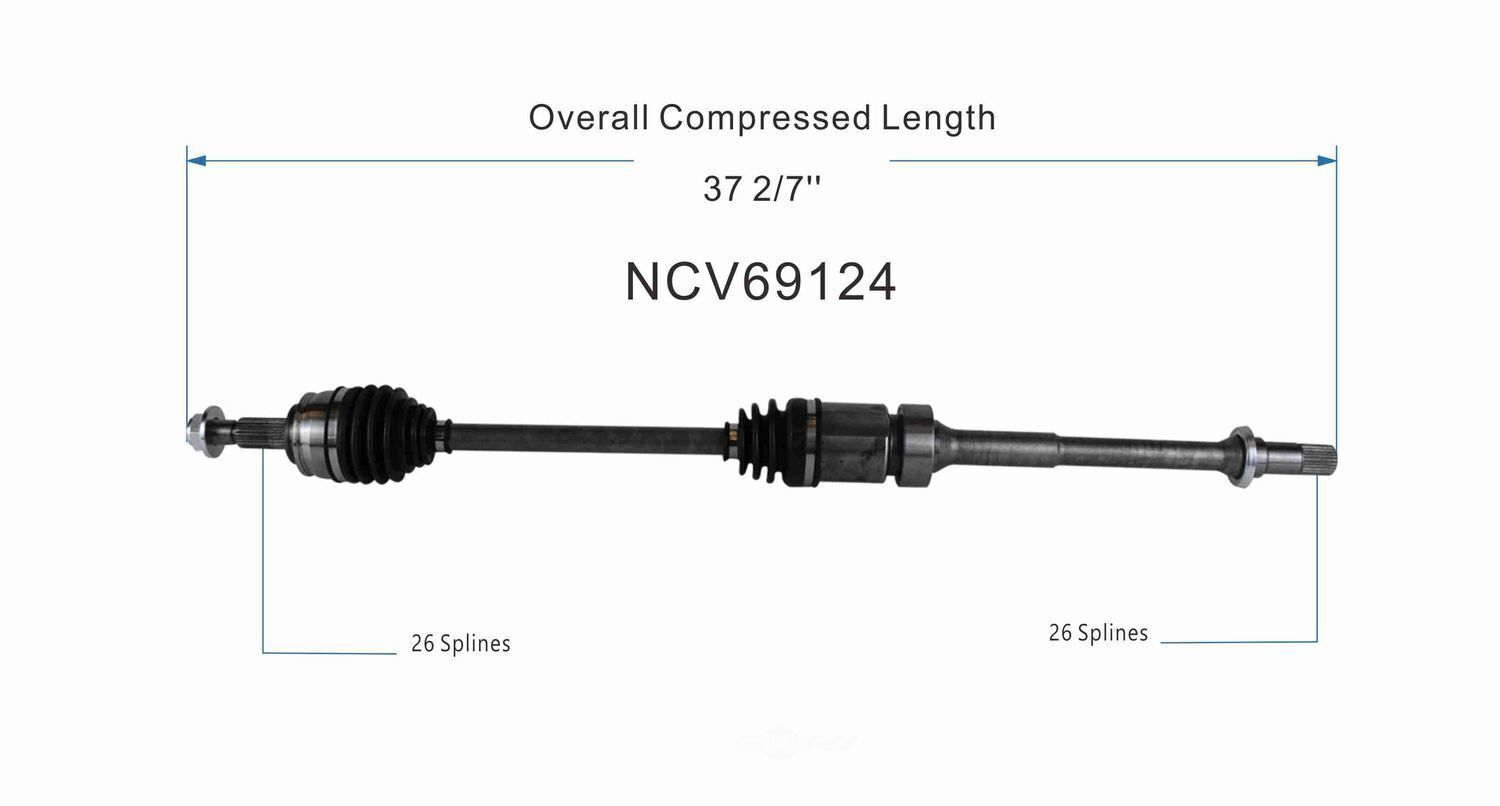 GSP North America NCV69124 CV Axle Assembly