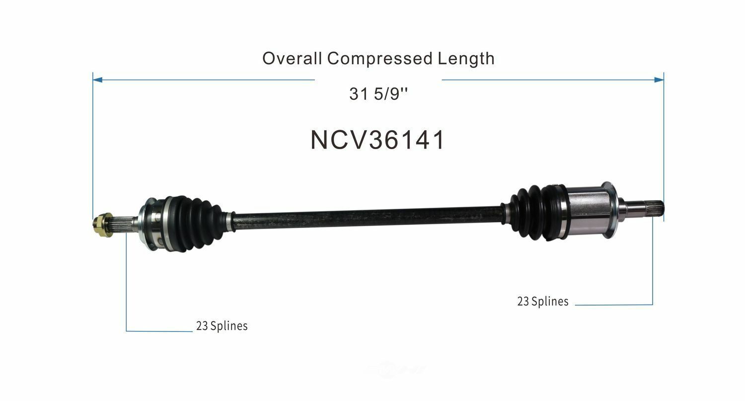 GSP North America NCV36141 CV Axle Assembly