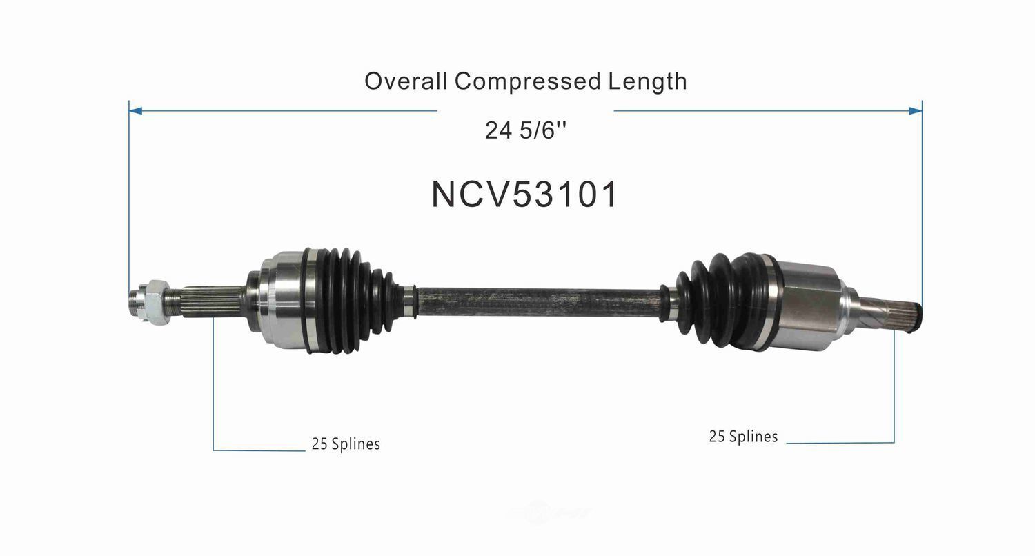 GSP North America NCV53101 CV Axle Assembly