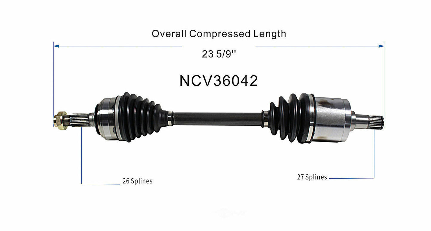 GSP North America NCV36042 CV Axle Assembly
