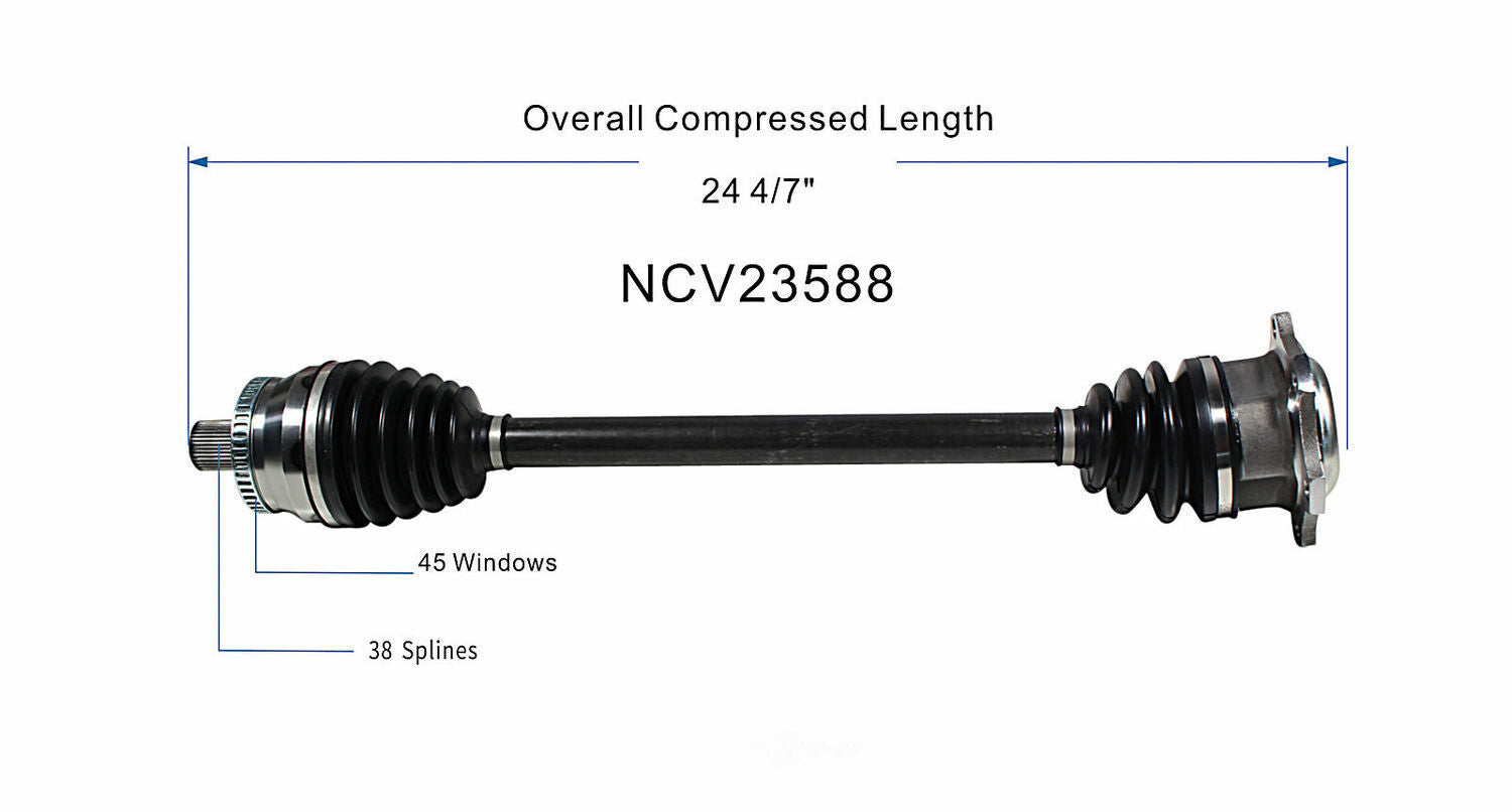 GSP North America NCV23588 CV Axle Assembly