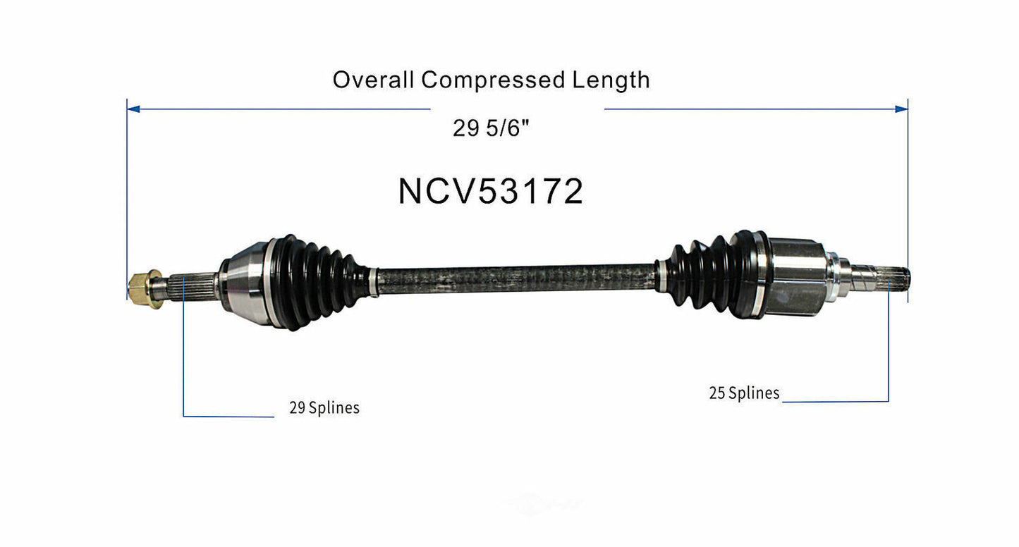 GSP North America NCV53172 CV Axle Assembly