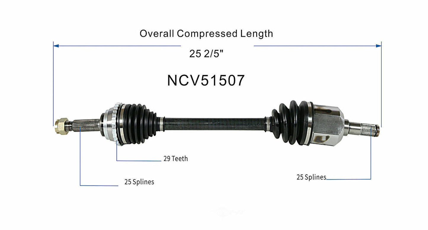 GSP North America NCV51507 CV Axle Assembly