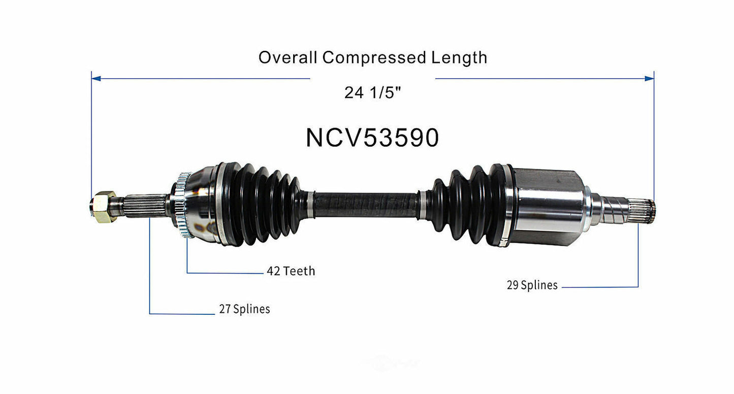 GSP North America NCV53590 CV Axle Assembly