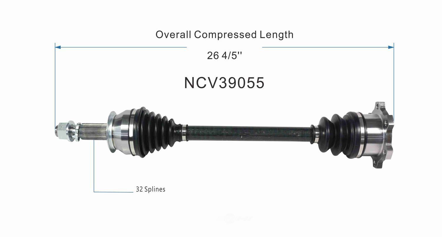 GSP North America NCV39055 CV Axle Assembly