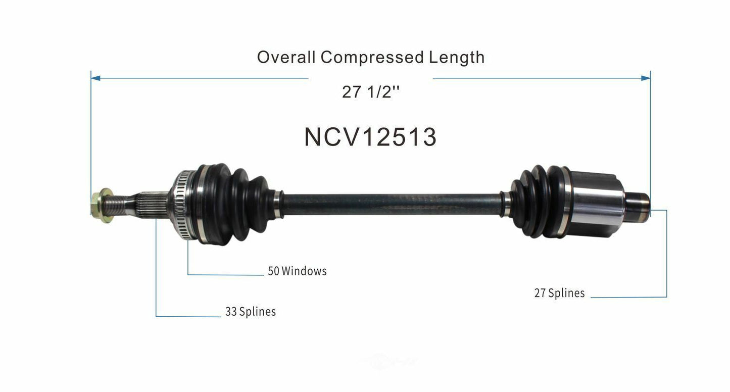 GSP North America NCV12513 CV Axle Assembly
