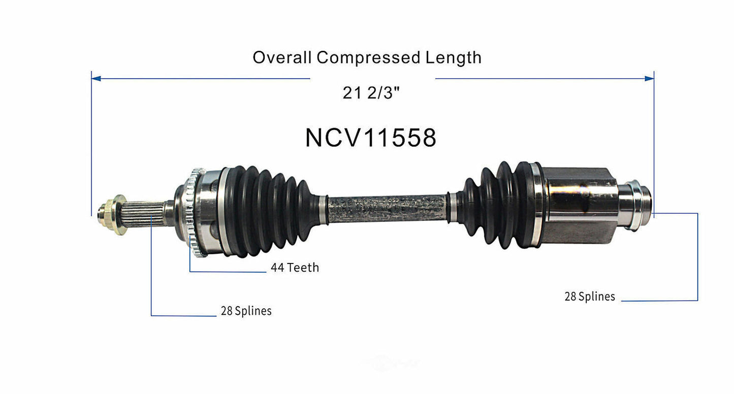 GSP North America NCV11558 CV Axle Assembly