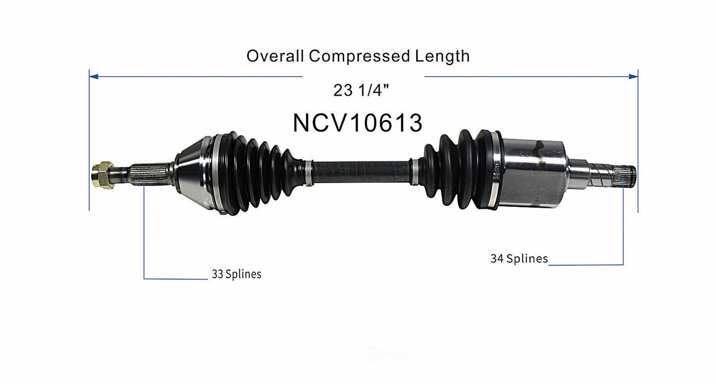 GSP North America NCV10613 CV Axle Assembly