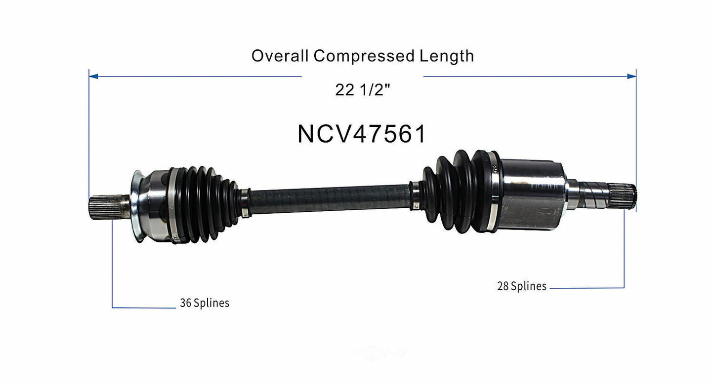 GSP North America NCV47561 CV Axle Assembly