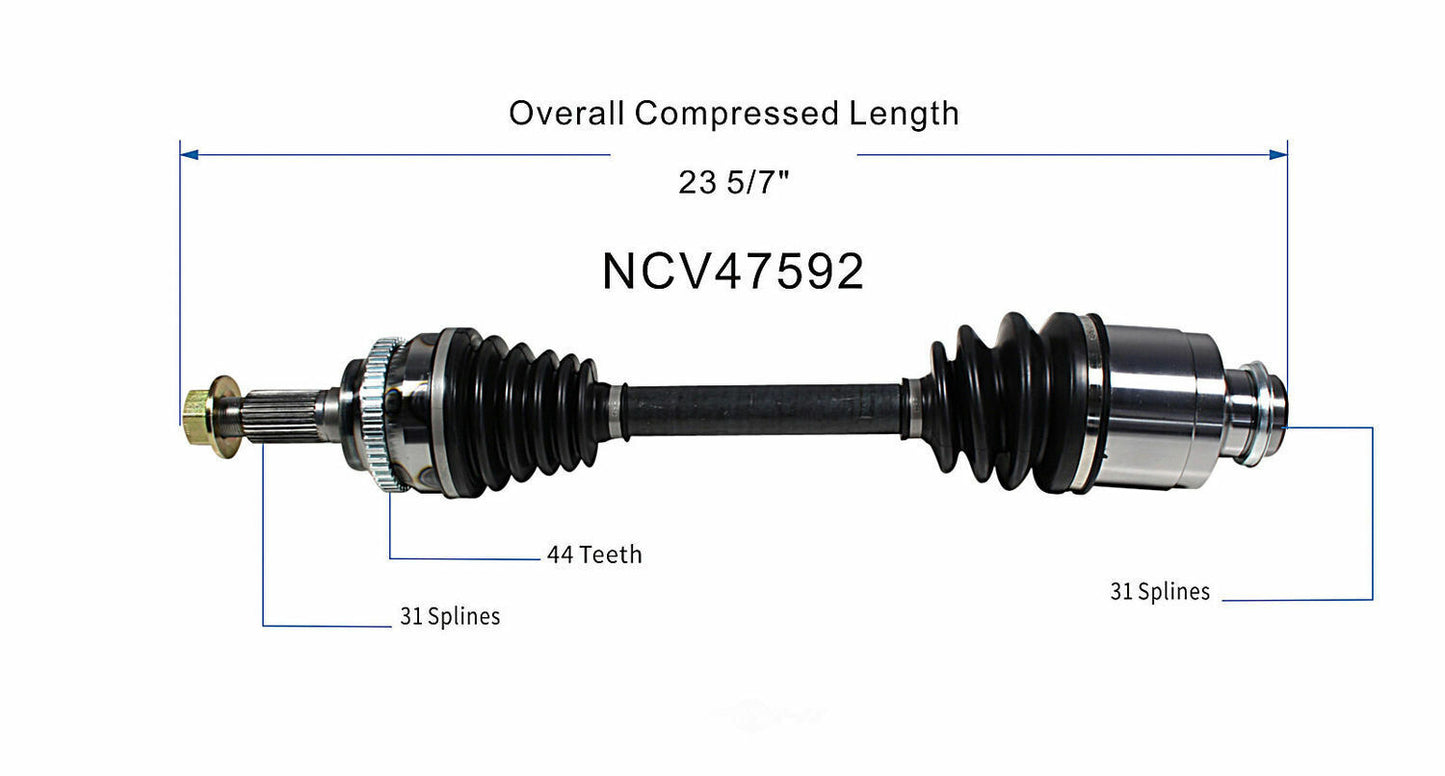 GSP North America NCV47592 CV Axle Assembly