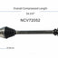 GSP North America NCV72052 CV Axle Assembly