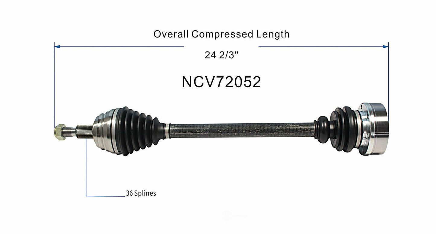 GSP North America NCV72052 CV Axle Assembly