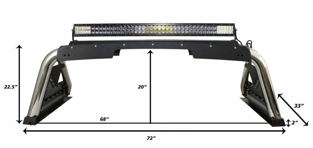 GO RHINO 911600PS Truck Bed Rack