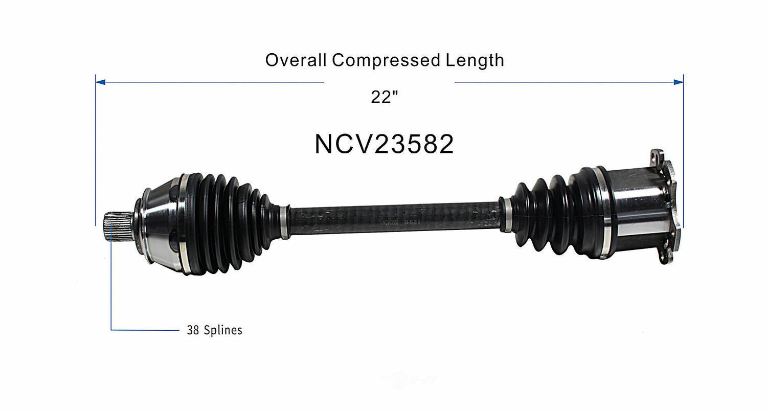 GSP North America NCV23582 CV Axle Assembly