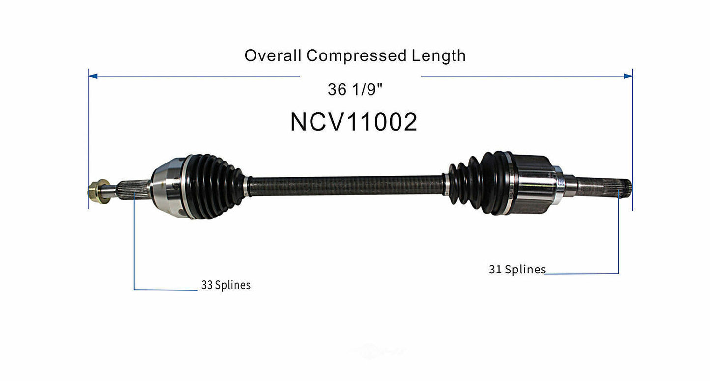 GSP North America NCV11002 CV Axle Assembly