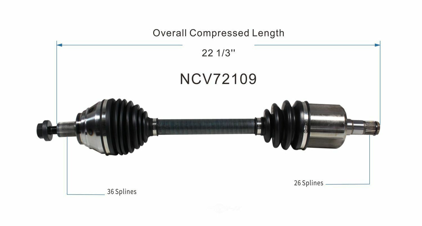 GSP North America NCV72109 CV Axle Assembly