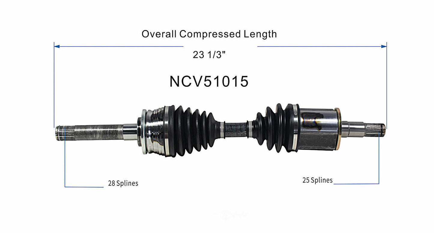 GSP North America NCV51015 CV Axle Assembly