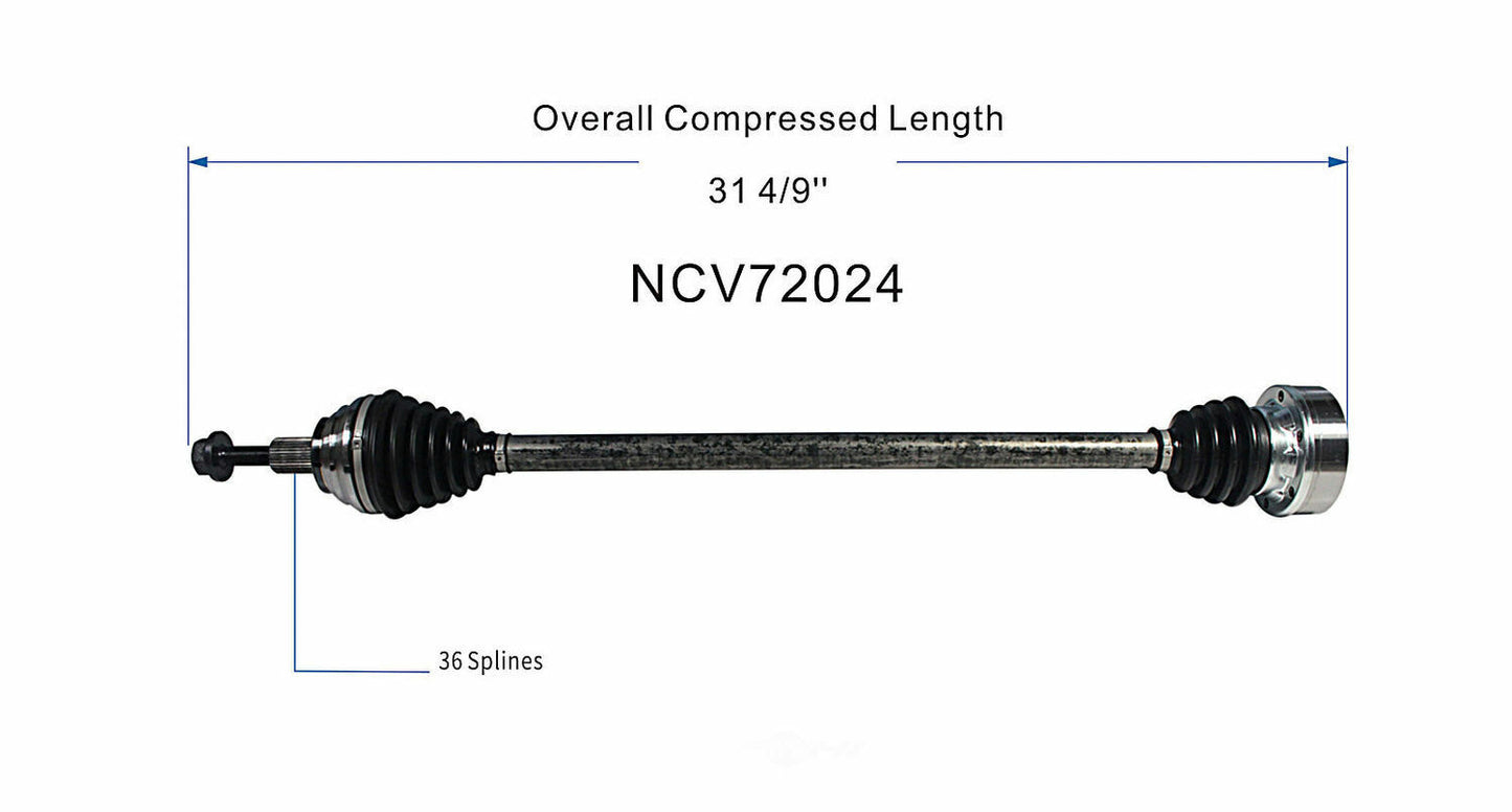 GSP North America NCV72024 CV Axle Assembly