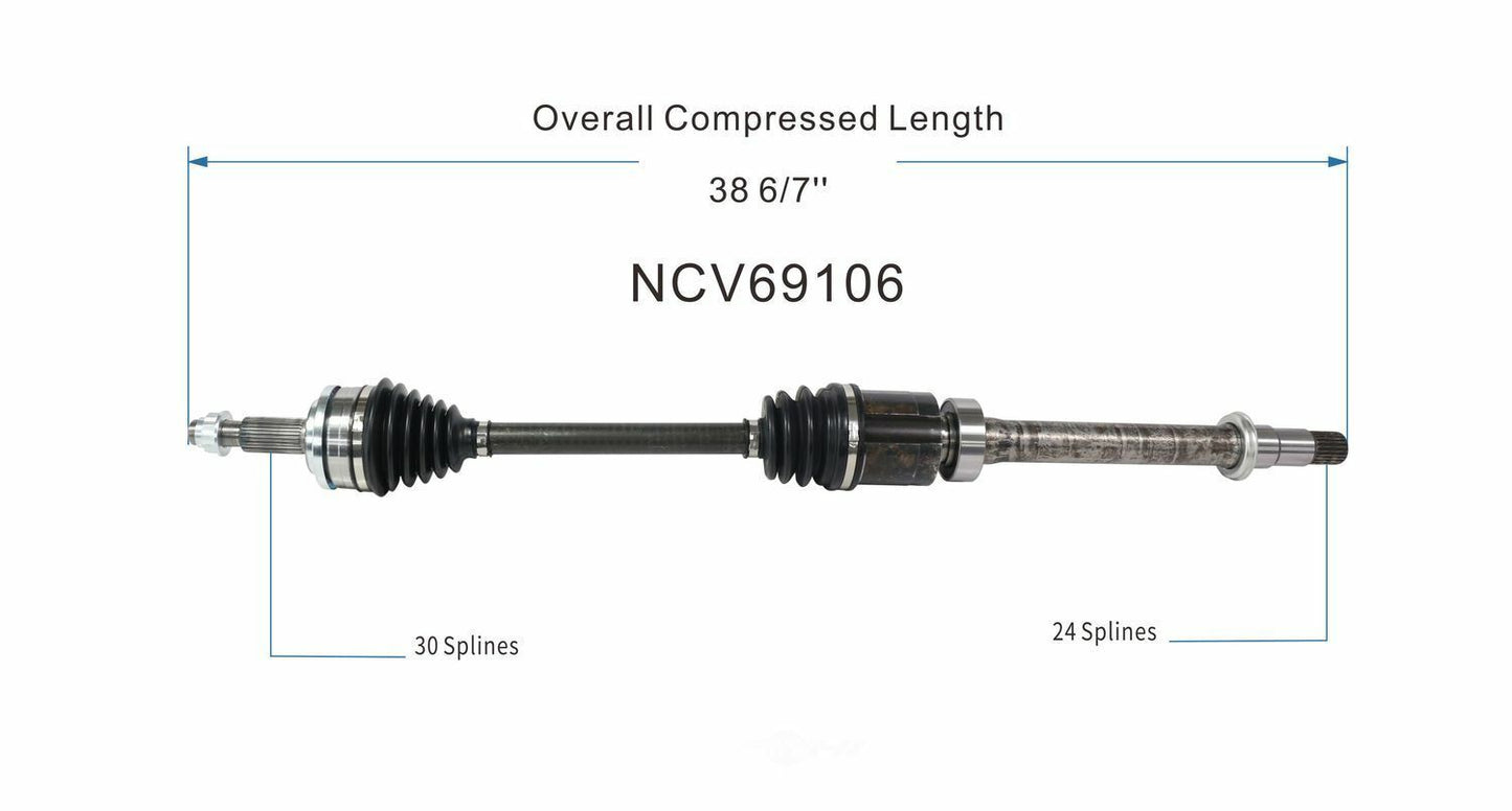 GSP North America NCV69106 CV Axle Assembly