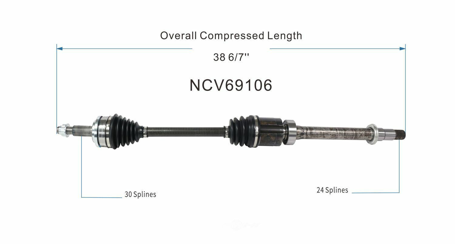 GSP North America NCV69106 CV Axle Assembly