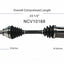 GSP North America NCV10168 CV Axle Assembly