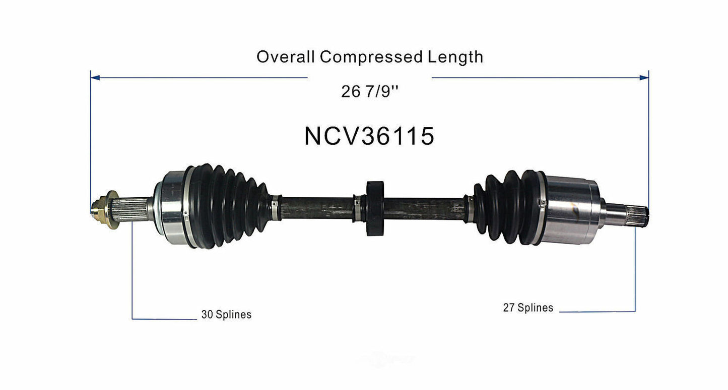 GSP North America NCV36115 CV Axle Assembly