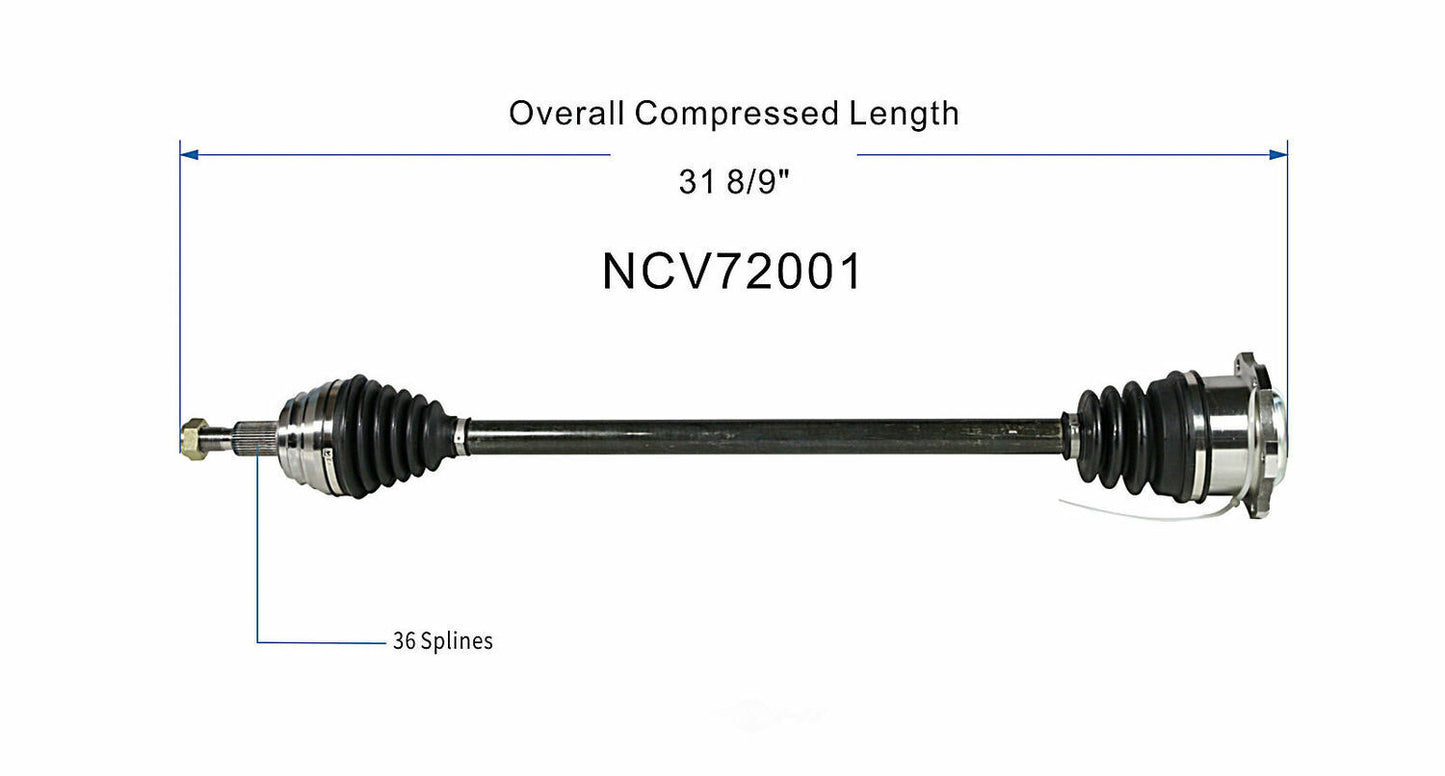 GSP North America NCV72001 CV Axle Assembly