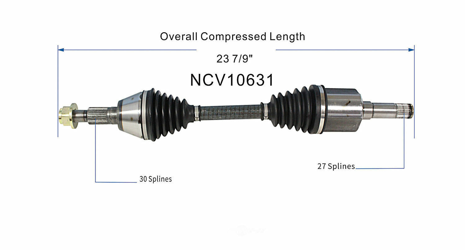GSP North America NCV10631 CV Axle Assembly
