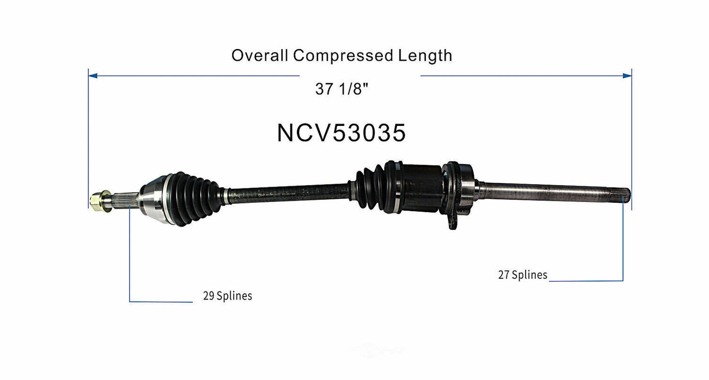 GSP North America NCV53035 CV Axle Assembly