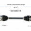 GSP North America NCV36014 CV Axle Assembly