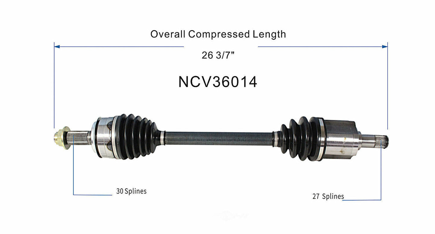 GSP North America NCV36014 CV Axle Assembly
