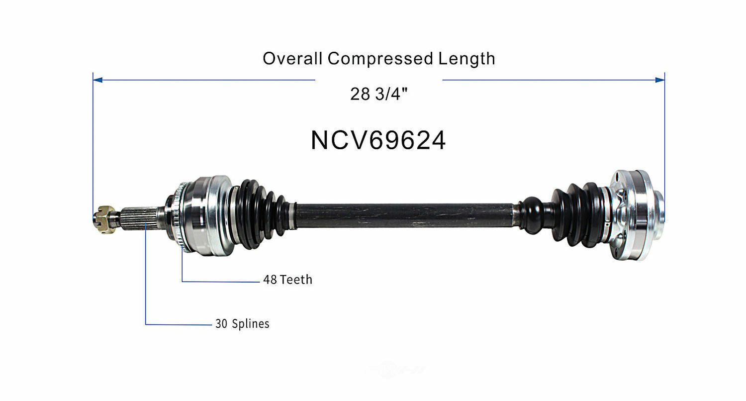 GSP North America NCV69624 CV Axle Assembly